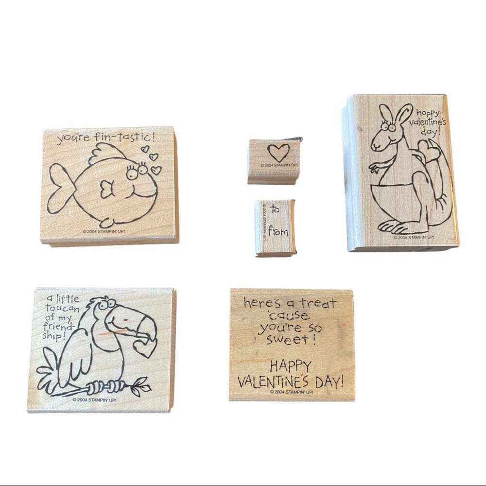 Stampin’ Up Toucan Of My Love Set of 6 Rubber Stamps